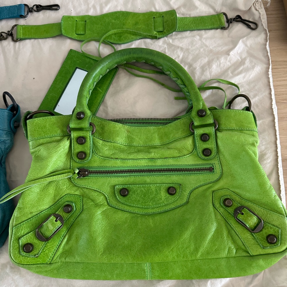 Balenciaga Apple Green Women's Bag